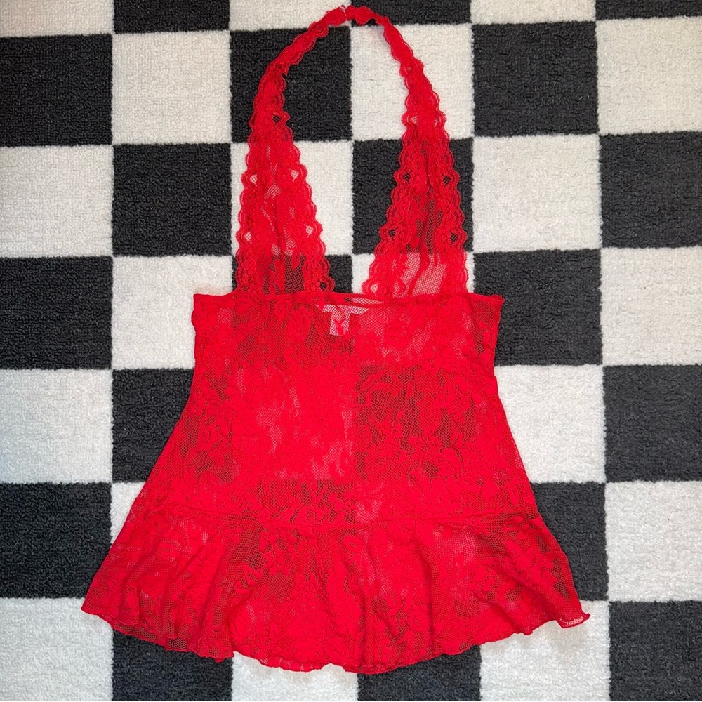Victoria’s Secret - Mesh Netted Laced Lingerie Top